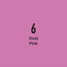 Masis Çift Taraflı Twin Grafik Marker Kalem Vivid Pink 6 - MASİS