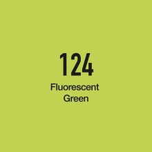 Masis Çift Taraflı Twin Grafik Marker Kalem Flourescent Green 124 - MASİS