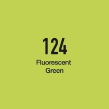 Masis Çift Taraflı Twin Grafik Marker Kalem Flourescent Green 124 - Masis