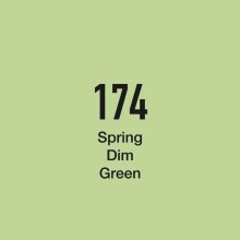 Masis Çift Taraflı Twin Grafik Marker Kalem Spring Dim Green 174 - MASİS