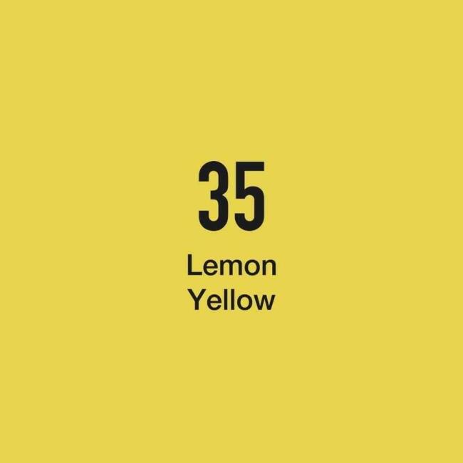 Masis Çift Taraflı Twin Grafik Marker Kalem Lemon Yellow 35 - 1