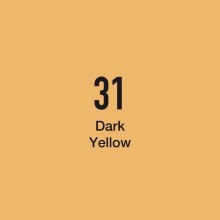 Masis Çift Taraflı Twin Grafik Marker Kalem Dark Yellow 31 - 1