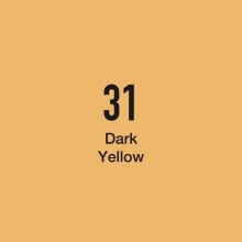 Masis Çift Taraflı Twin Grafik Marker Kalem Dark Yellow 31 - Masis