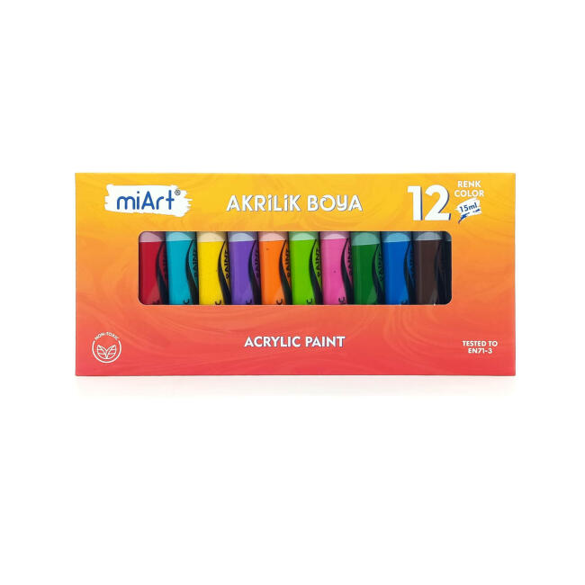 MiArt Akrilik Boya Seti 15 ml 12'li - 1