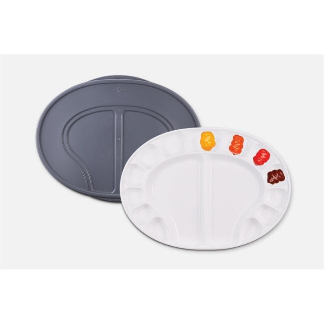 Mijello Kapaklı Plastik Oval Palet - 1