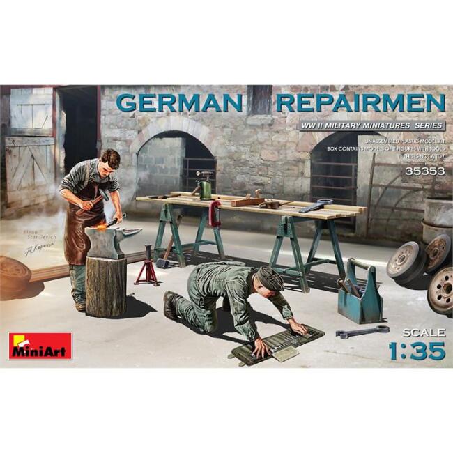 Miniart Maket Diorama Alman Tamircileri 1:35 Ölçekli N:35353 - 1