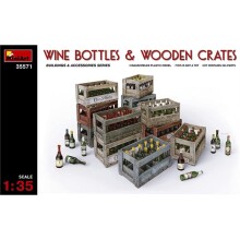Miniart Maket Şarap Şişe Ve Kasaları 1:35 Ölçekli N:35571 - MİNİART MAKET