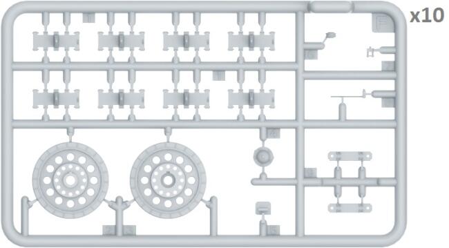Miniart Maket 1:35 Ölçek T-34/85 Running Gear Late Type Tank Paleti - 4