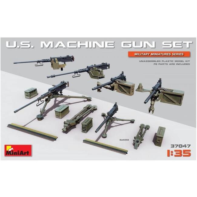 Miniart Maket U.S Makineli Tüfek Seti 1:35 Ölçekli N:37047 - 1