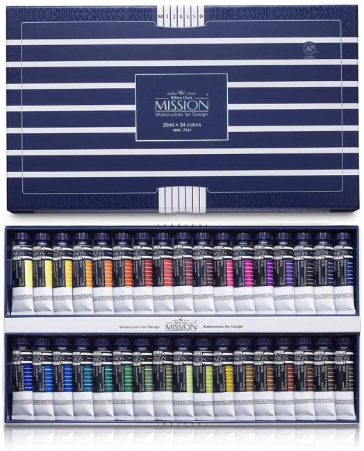 Mission White Tüp Sulu Boya Seti 34x15 ml - 3
