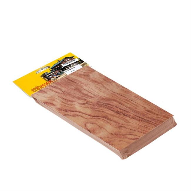 Mk Model Ahşap Masif Kaplama 0.5Mm 10X20Cm Gül Kaplama 20’li - 1