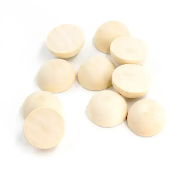 Mk Model Ahşap Yarım Küre 25 mm 10'lu - 2