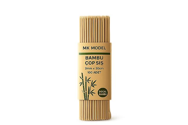 Mk Model Bambu Çöp Şiş 2mm 30cm 100 Adet - 1
