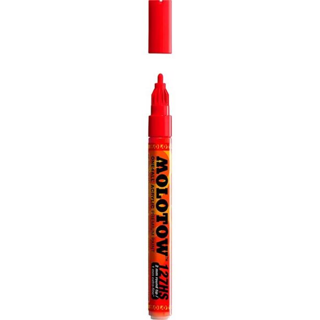 Molotow 127HS One4All Akrilik Marker Kalem 2 mm Traffic Red 013 - 1