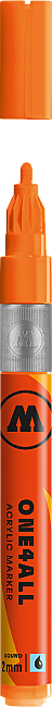 Molotow 127HS One4All Akrilik Marker Kalem 2 mm Neon Fluorescent Orange 218 - 1