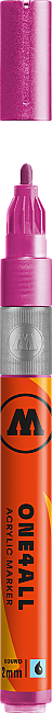 Molotow 127HS One4All Akrilik Marker Kalem 2 mm Metallic Pink 225 - 1