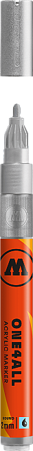 Molotow 127HS One4All Akrilik Marker Kalem 2 mm Metallic Silver 227 - 1