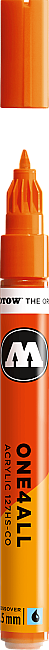 Molotow 127HS-CO One4All Akrilik Marker Kalem 1.5 mm Dare Orange 085 - 1