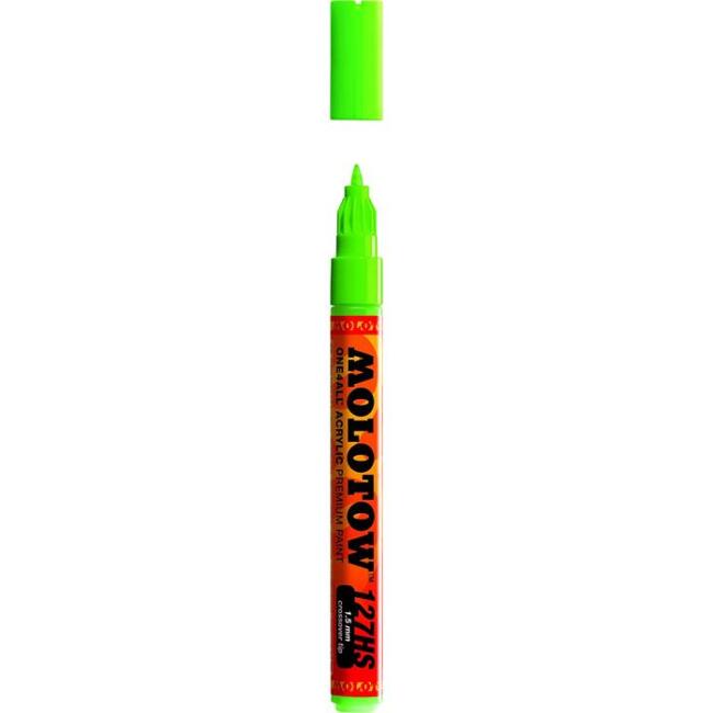Molotow 127HS-CO One4All Akrilik Marker Kalem 1,5 mm Neon Green Fluorescent 219 - 1