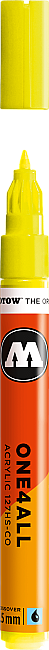 Molotow 127HS-CO One4All Akrilik Marker Kalem 1.5 mm Neon Yellow Fluorescent 220 - 1