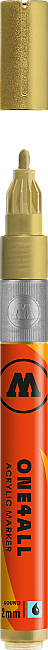 Molotow 127HS One4All Akrilik Marker Kalem 2 mm Metallic Gold 228 - 1
