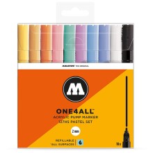 Molotow 127HS One4All Akrilik Marker Kalem 2 mm 10’lu Pastel Set 200452 - Molotow