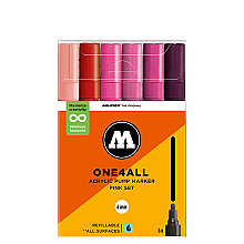 Molotow 227Hs One4All Akrilik Markör Pink Set 4 mm 6Lı N:200832 - Molotow