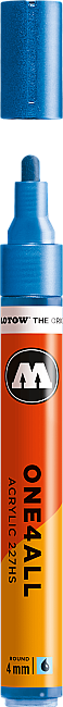 Molotow 227HS One4All Akrilik Marker Kalem 4 mm Metallic Blue 224 - 1