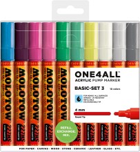 Molotow 227HS One4All Akrilik Marker Kalem 4 mm 10’lu Basic Set 3 200479 - 4
