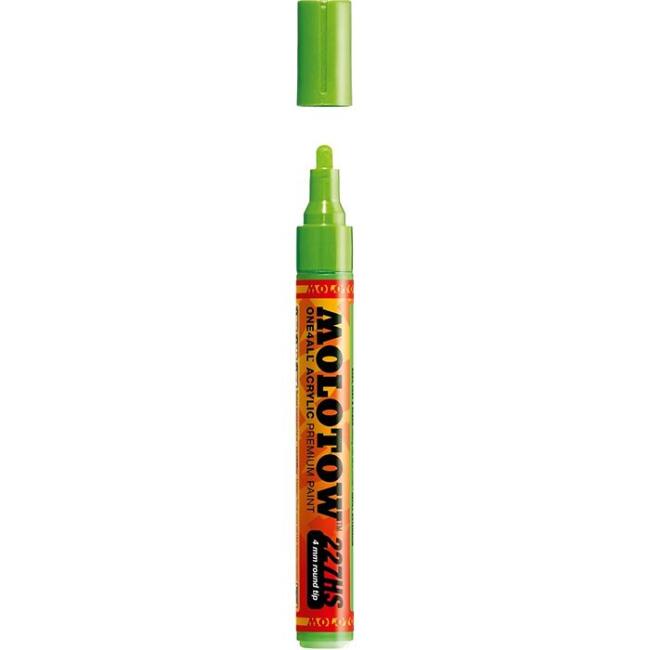 Molotow 227HS One4All Akrilik Marker Kalem 4 mm Neon Green Fluorescent 219 - 1