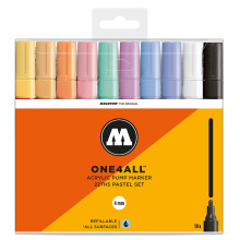 Molotow 227HS One4All Akrilik Marker Kalem 4 mm 10’lu Pastel Set 200458 - Molotow (1)