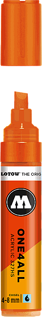Molotow 327HS One4All Yan Kesik Uç Akrilik Marker Kalem 4-8 mm Orange Dare 085 - 1