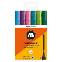 Molotow 227HS One4All Akrilik Marker Kalem 4 mm 6’lı Basic Set 2 200454 - Molotow