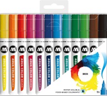 Molotow Aqua Color Brush Fırça Uçlu Kalem 12’li Basic Set 1 - 3