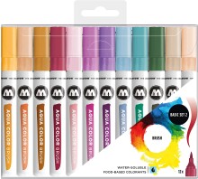 Molotow Aqua Color Brush Fırça Uçlu Kalem 12’li Basic Set 2 - 6