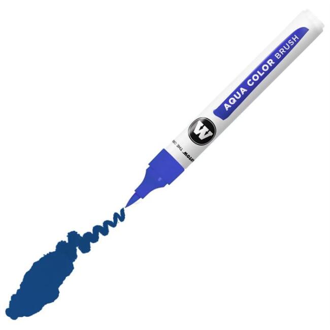 Molotow Aqua Color Brush Fırça Uçlu Kalem 011 Primary Blue - 1