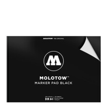 Molotow Basic Black Pad 150 g A4 30 Yaprak - 4