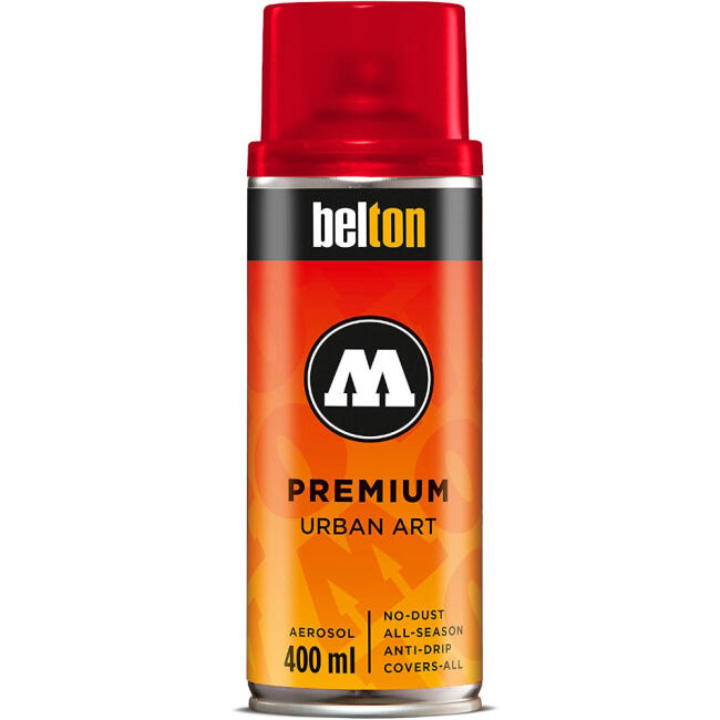 Molotow Belton Premium Sprey Boya 400 ml Transparent Traffic Red 239 - 3