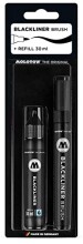 Molotow Blackliner Brush Marker + Refill Fırça Uçlu Kalem Set 30 ml 200508 - 3