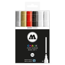 Molotow Chalk Marker Sıvı Tebeşir 6’lı Set 1 200472 - Molotow