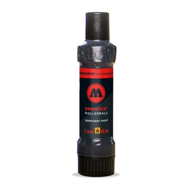 Molotow 862DS Dripstick Permanent Paint Rollerball 3 mm Uç 30 ml Signal Black 862005 - 1