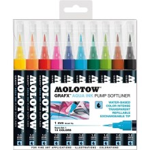 Molotow Grafx Aqua Ink Pump Softliner 10’lu N:200.464 - Molotow