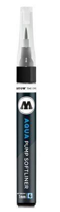 Molotow Aqua Pump SoftLiner Suluboya Kalemi 1 mm Deep Black 022 - 1