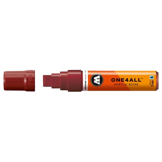 Molotow 627HS One4All Düz Uç Akrilik Marker Kalem 15 mm Burgundy 86 - 1