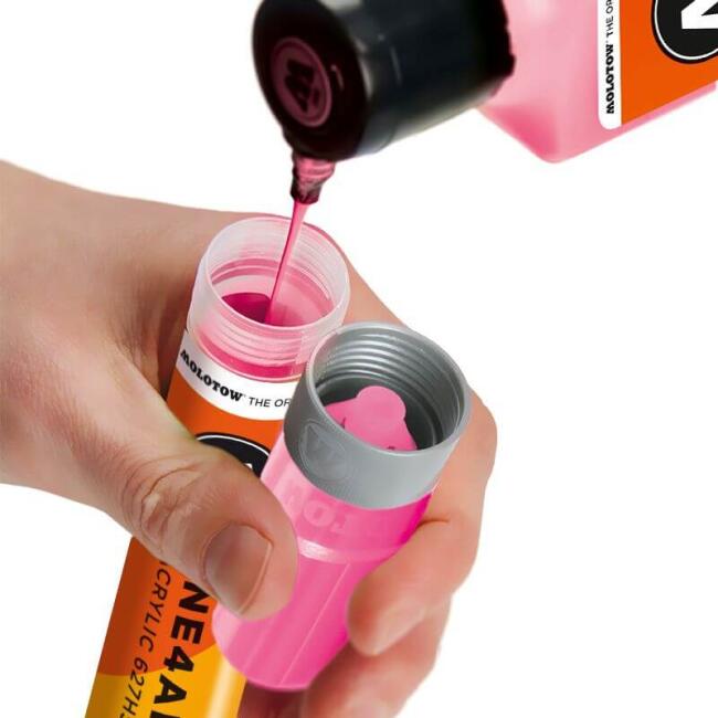 Molotow 627HS One4All Düz Uç Akrilik Marker Kalem 15 mm Dare Orange 85 - 4