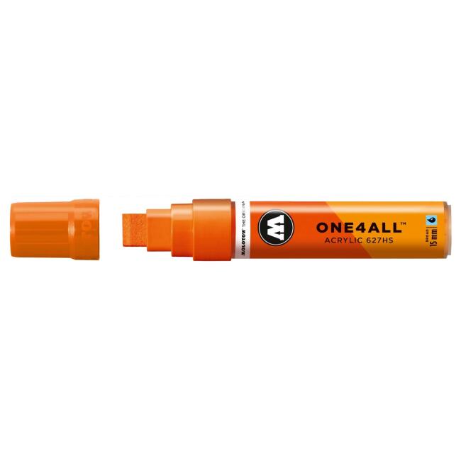 Molotow 627HS One4All Düz Uç Akrilik Marker Kalem 15 mm Dare Orange 85 - 1