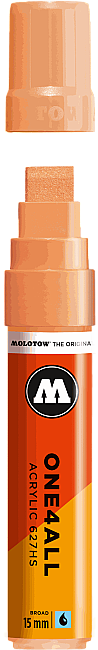 Molotow 627HS One4All Düz Uç Akrilik Marker Kalem 15 mm Peach Pastel 117 - 1