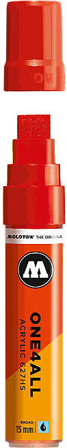 Molotow 627HS One4All Düz Uç Akrilik Marker Kalem 15 mm Traffic Red 013 - 1