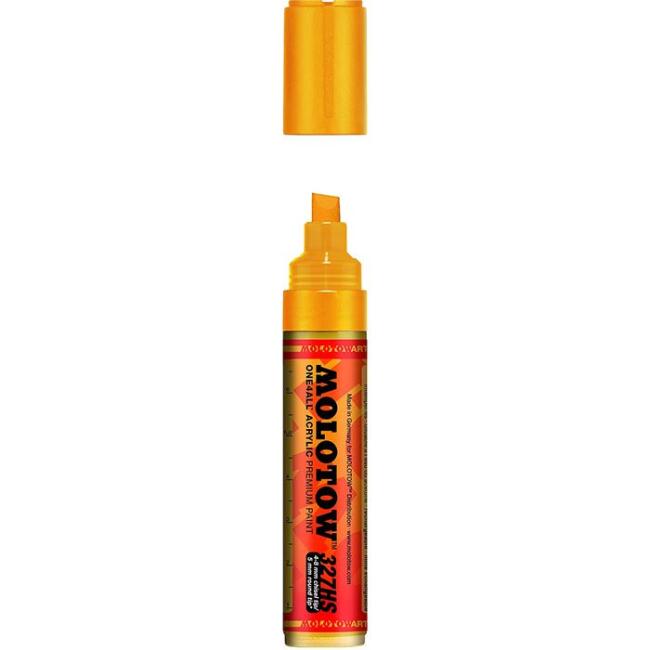 Molotow 327HS One4All Yan Kesik Uç Akrilik Marker Kalem 4-8 mm Zinc Yellow 006 - 1