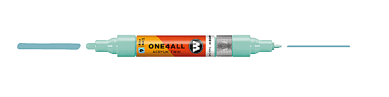 Molotow One4All Akrilik Çift Uçlu Marker Kalem 1,5-4 mm 020 Lago Blue Pastel - 1